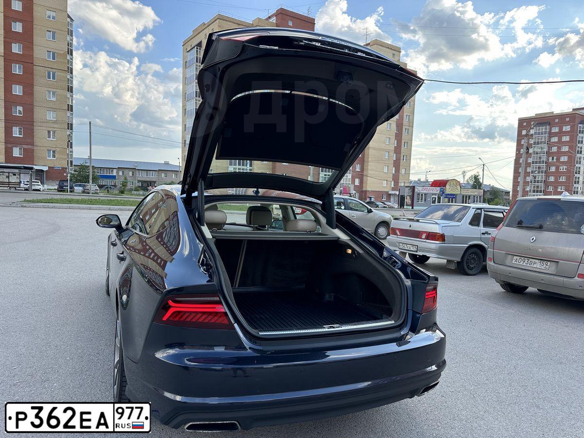 Фото автомобиля AUDI A7, 2015 — госномер Т818ОО58. Цвет: СИНИЙ ТЕМНЫЙ