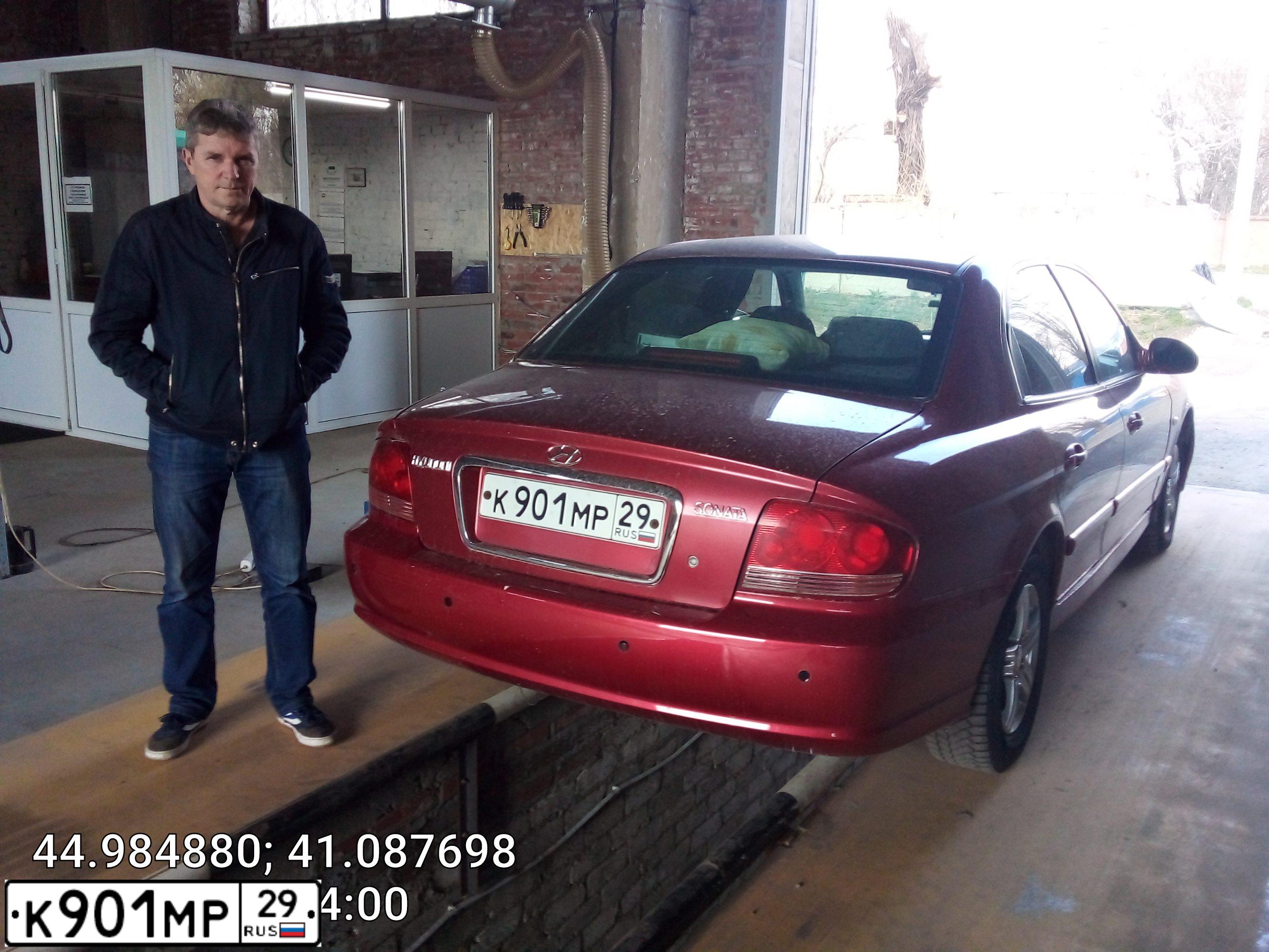 Фото автомобиля TAGAZ SONATA, 2006 — госномер В794МК09. Цвет: Красный
