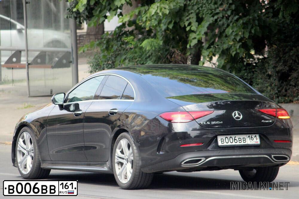 Фото автомобиля MERCEDES CLS-KLASSE, 2014 — госномер В006ВВ161. Цвет: ЧЕРНЫЙ