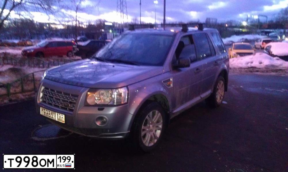 Фото автомобиля LANDROVER FREELANDER, 2007 — госномер К851МР76. Цвет: СЕРО-СИНИЙ