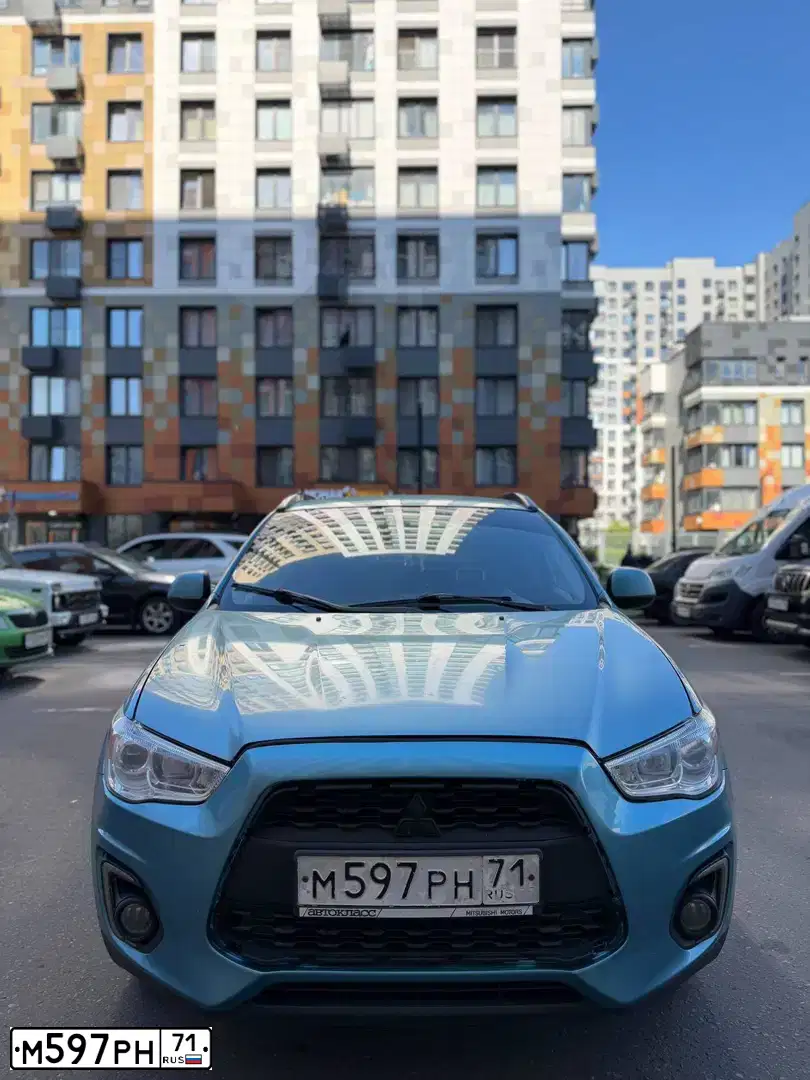 Фото автомобиля MITSUBISHI ASX, 2011. Цвет: голубой