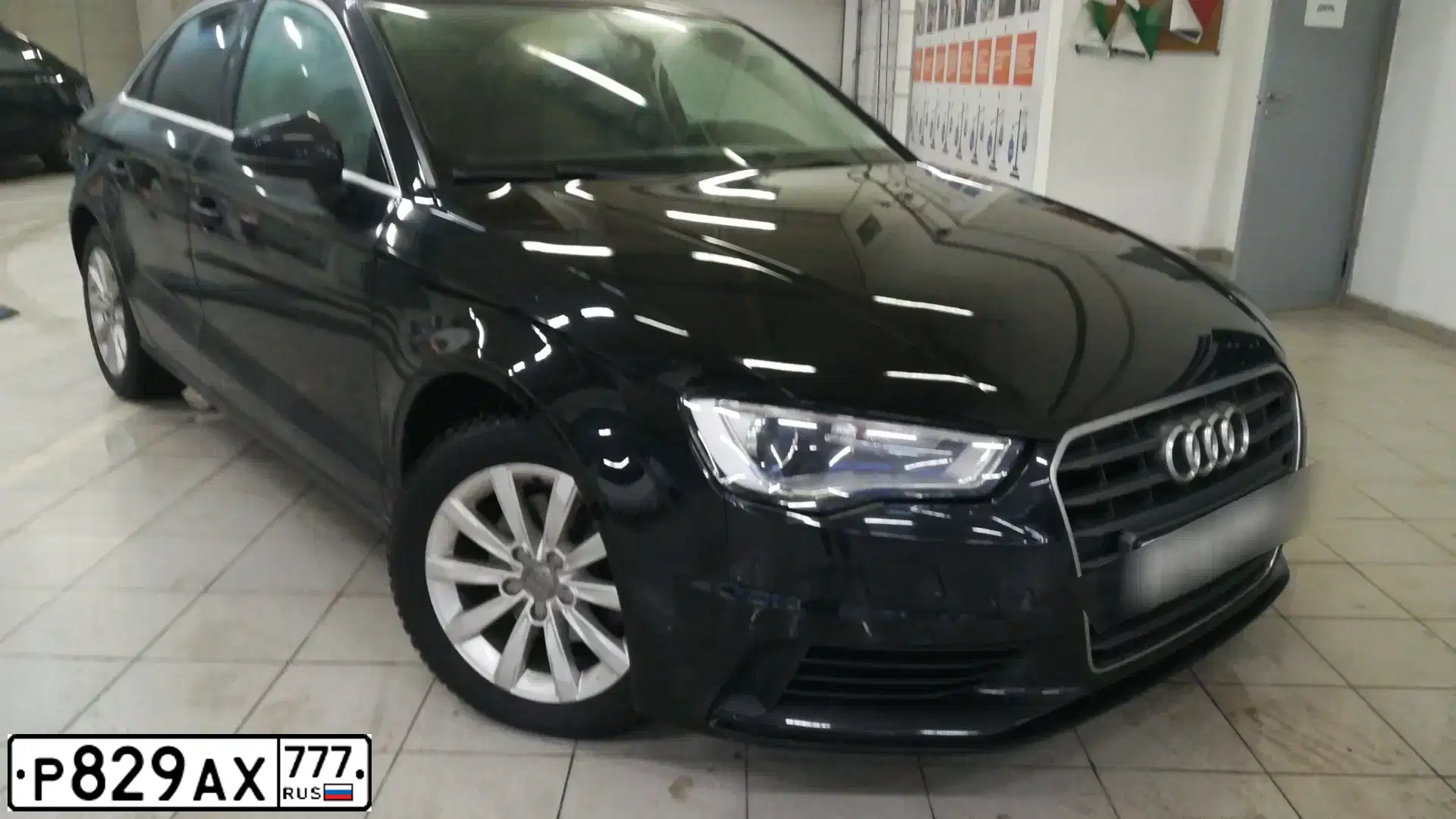 Фото автомобиля AUDI A3, 2013 — госномер Р768ВХ790. Цвет: ЧЕРНЫЙ