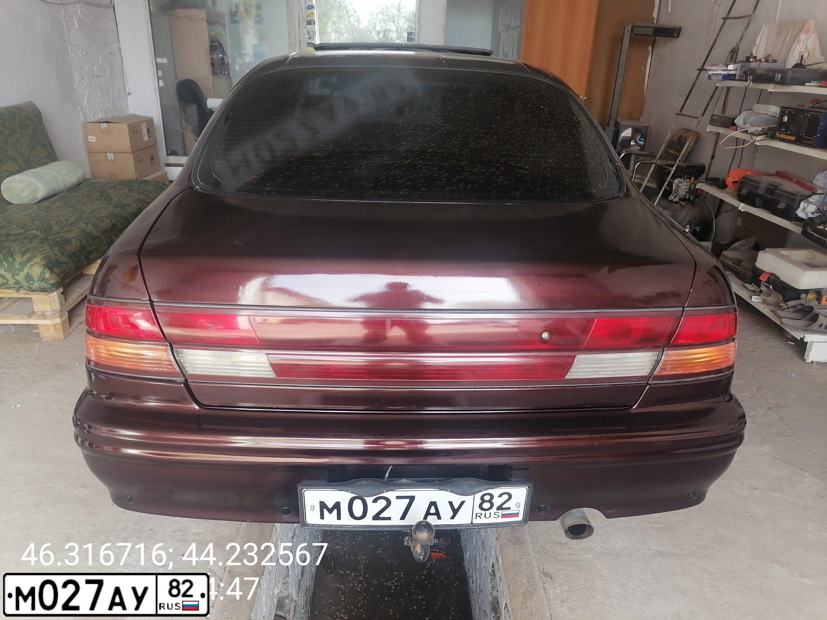 Фото автомобиля NISSAN MAXIMA, 1996 — госномер К298РМ199. Цвет: Коричневый