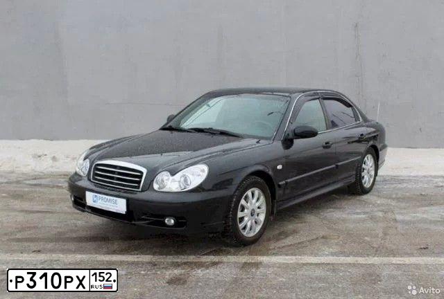 Фото автомобиля TAGAZ SONATA, 2008 — госномер Р310РХ152. Цвет: ЧЕРНЫЙ