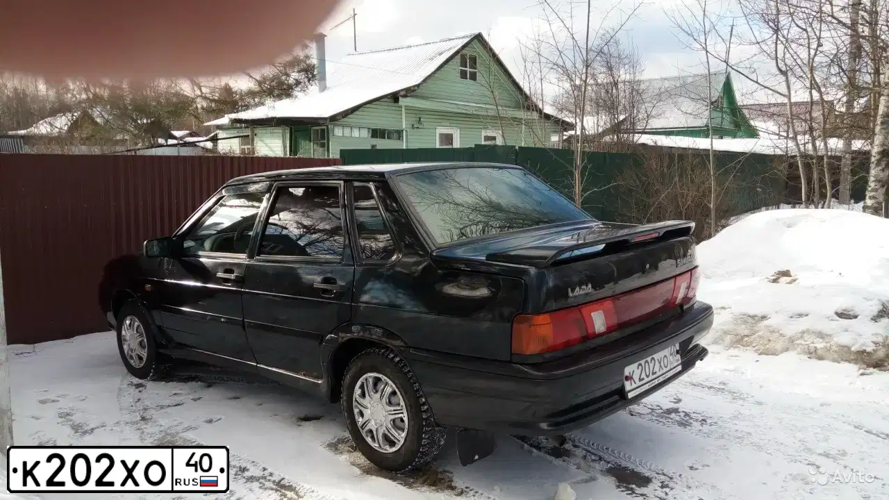 Фото автомобиля LADA 2115 SAMARA, 2009 — госномер К202ХО40. Цвет: СИНЕ-ЧЕРНЫЙ