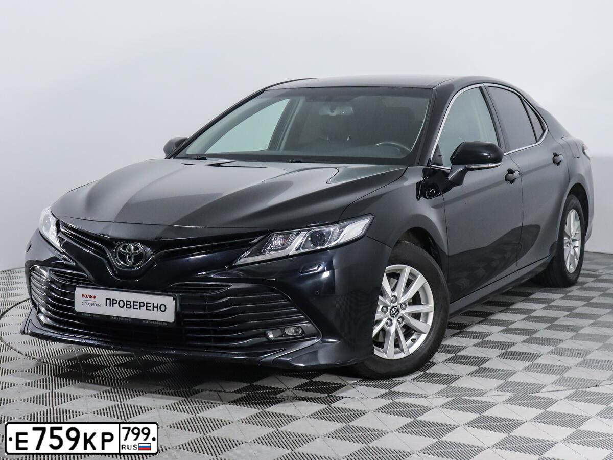 Фото автомобиля TOYOTA CAMRY, 2018 — госномер К847ЕХ147. Цвет: ЧЕРНЫЙ МЕТАЛЛИК