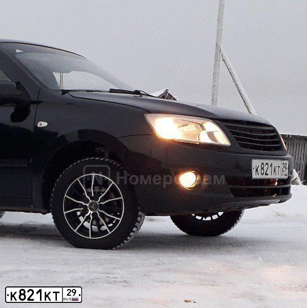 Фото автомобиля LADA 2190 GRANTA, 2012 — госномер В899МТ37. Цвет: Сине-Черный