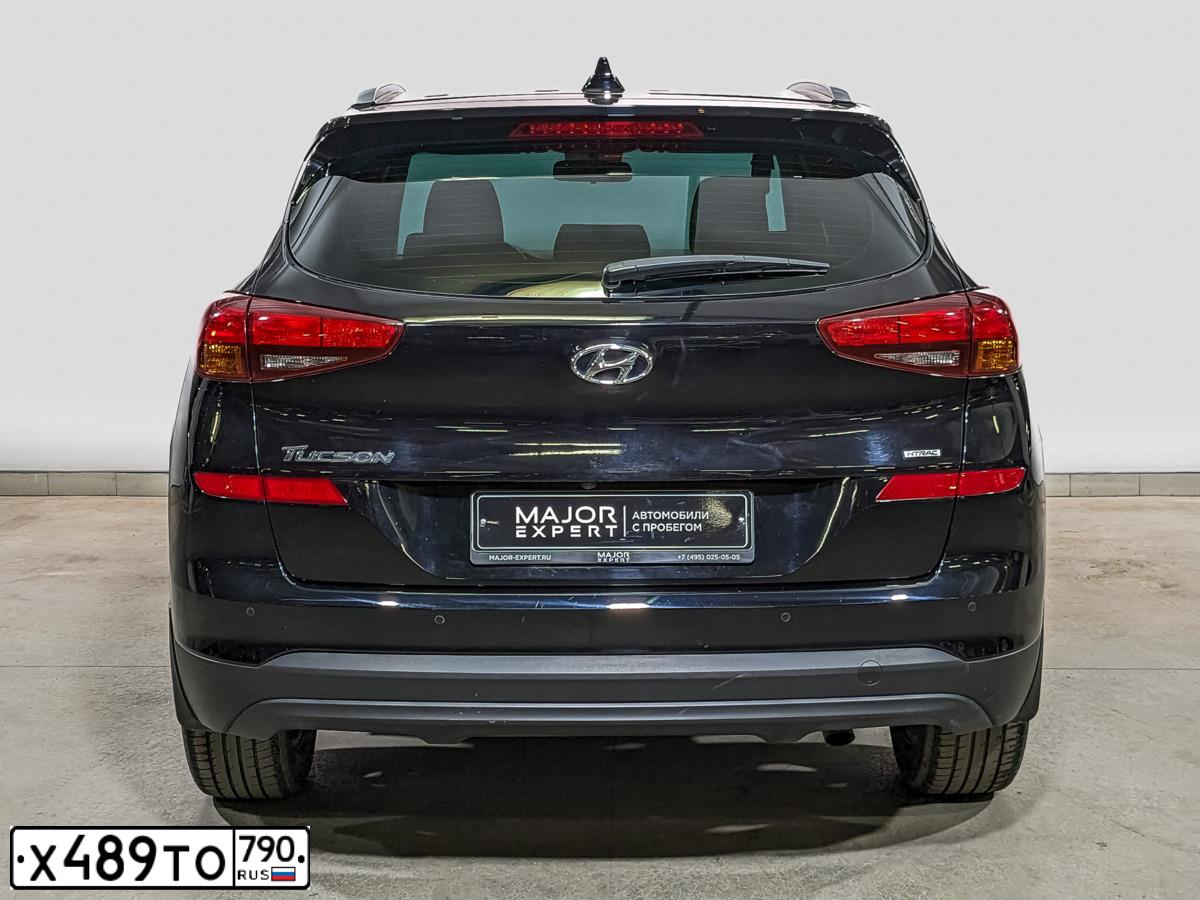 Фото автомобиля HYUNDAI TUCSON, 2019 — госномер В678ВР550. Цвет: ЧЕРНЫЙ