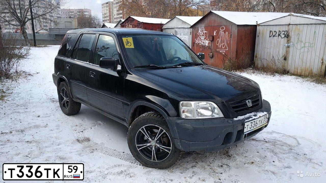 Фото автомобиля HONDA CR-V, 2000 — госномер Т336ТК59. Цвет: ЧЕРНЫЙ