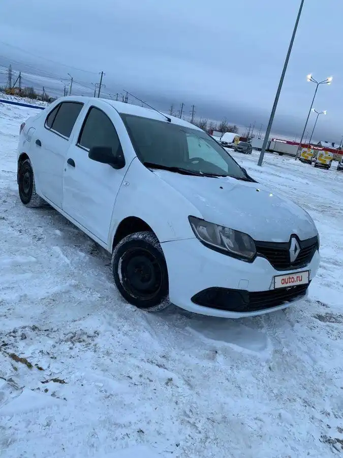Фото автомобиля RENAULT LOGAN, 2014 — госномер М553ТТ69. Цвет: Белый