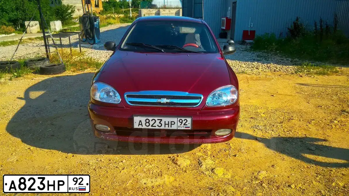 Фото автомобиля ZAZ LANOS, 2008 — госномер С345РО36. Цвет: ВИШНЕВЫЙ