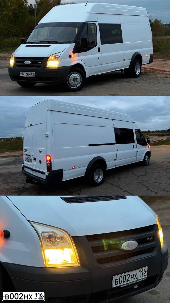 Фото автомобиля FORD TRANSIT, 2007 — госномер В002НХ116. Цвет: Белый