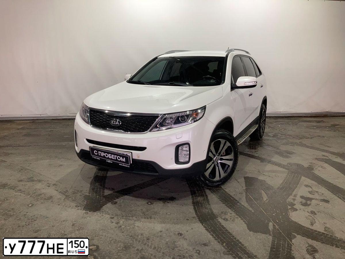 Фото автомобиля HYUNDAI SANTA FE, 2013 — госномер Р798ВЕ44. Цвет: БЕЛЫЙ