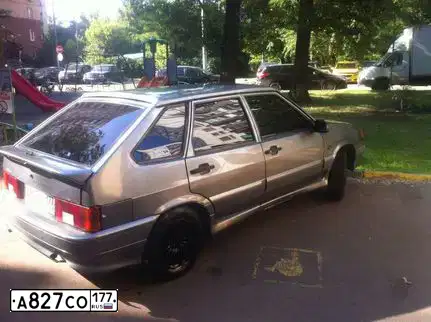 Фото автомобиля LADA 2114 SAMARA, 2007 — госномер А827СО177. Цвет: СЕРЫЙ