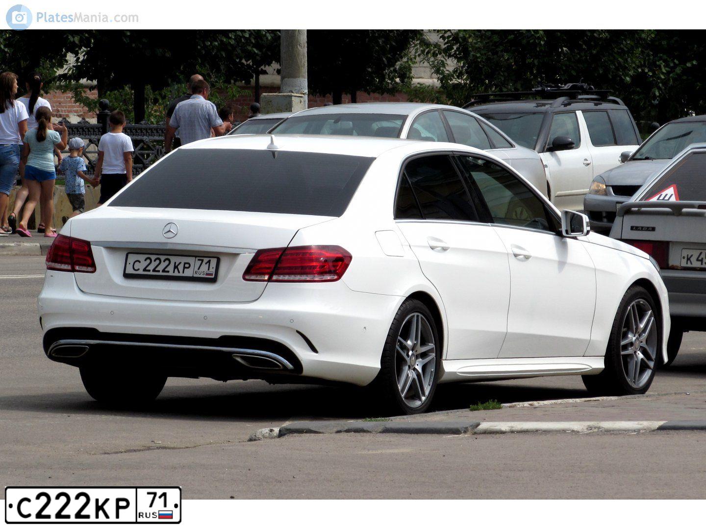 Фото автомобиля MERCEDES E-KLASSE, 2015 — госномер С222КР71. Цвет: Белый