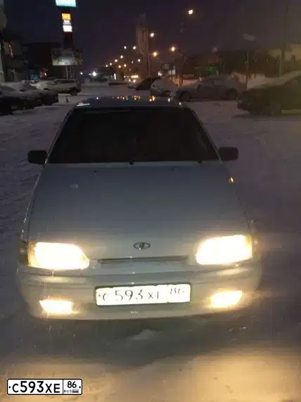Фото автомобиля LADA 2114 SAMARA, 2011 — госномер С593ХЕ86. Цвет: БЕЛЫЙ