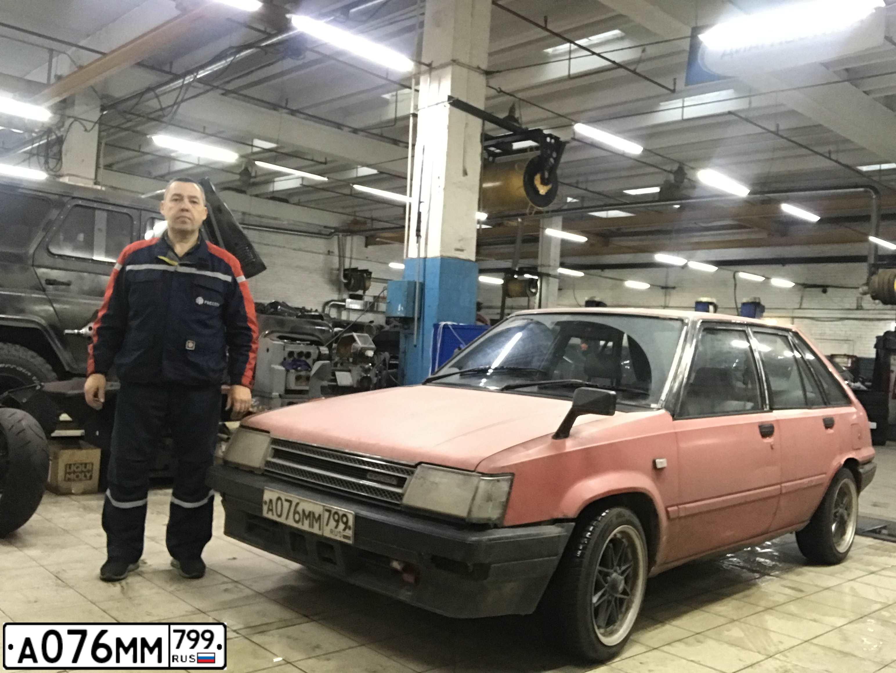 Фото автомобиля TOYOTA CORSA, 1988 — госномер Р773ОН797