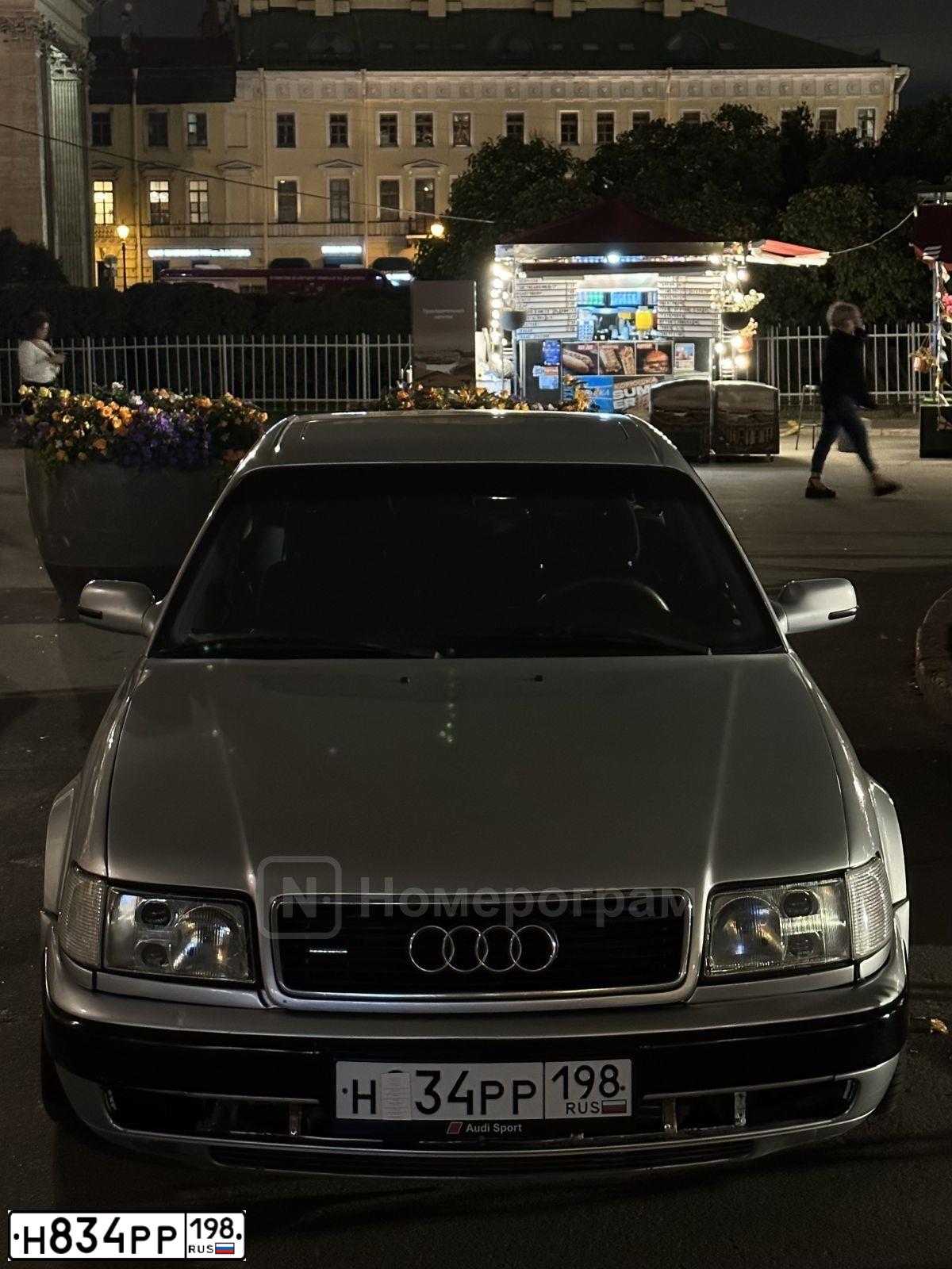 Фото автомобиля AUDI 100, 1992 — госномер М281ХР702. Цвет: СВЕТЛО-СЕРЫЙ