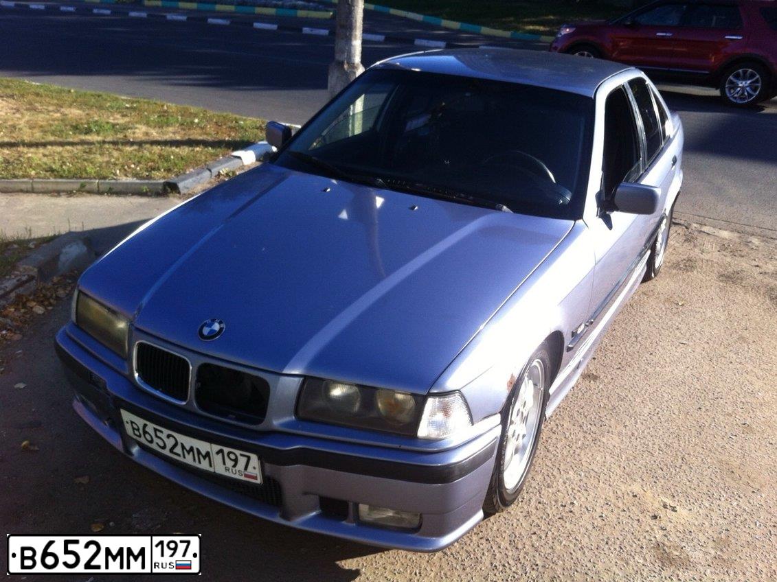 Фото автомобиля BMW SERIE 3, 1994 — госномер С164МХ790. Цвет: СЕРЫЙ