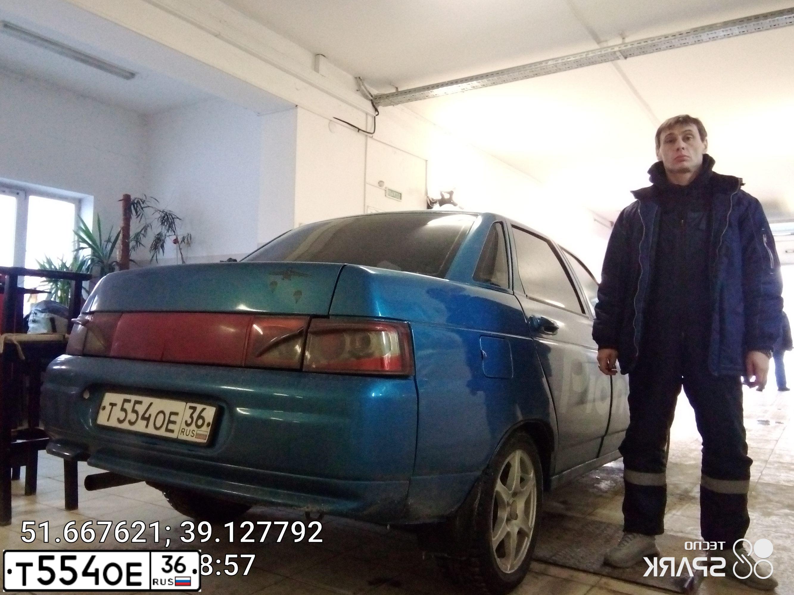 Фото автомобиля LADA 2110, 2001 — госномер М547ВЕ180. Цвет: синий