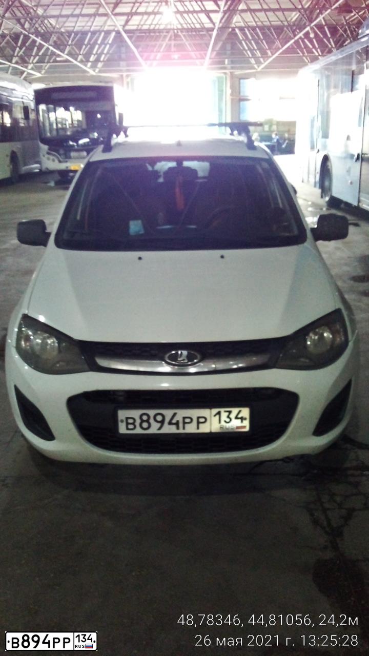 Фото автомобиля LADA 2194 KALINA, 2015 — госномер В894РР134. Цвет: БЕЛЫЙ