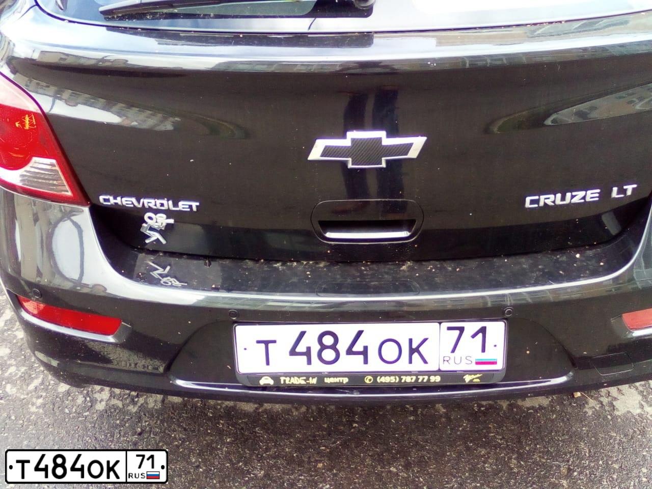 Фото автомобиля CHEVROLET CRUZE, 2012 — госномер Т490ВХ136. Цвет: ЧЕРНЫЙ МЕТАЛЛИК