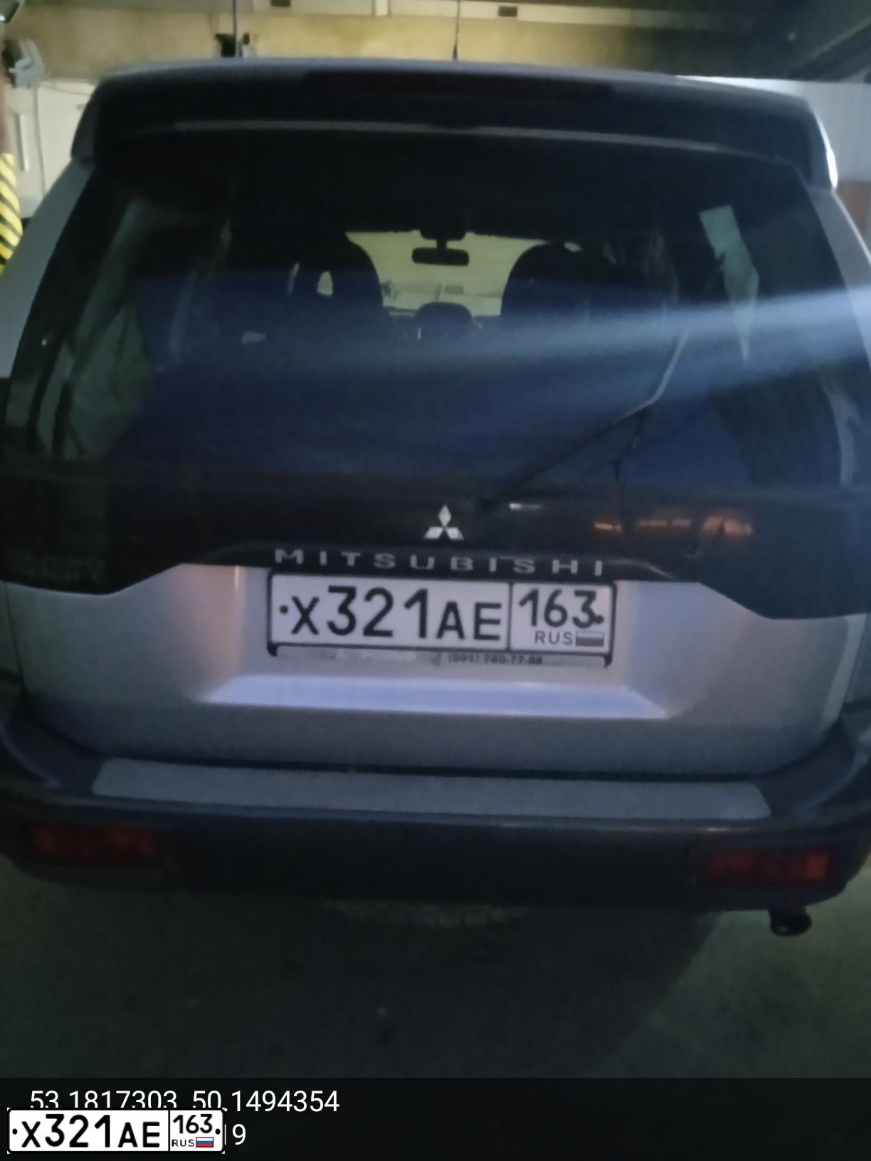 Фото автомобиля MITSUBISHI PAJERO SPORT, 2004 — госномер У478ТС64. Цвет: Серебристый