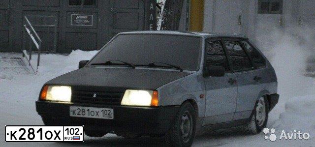 Фото автомобиля LADA 2109 SAMARA, 2003 — госномер К281ОХ102. Цвет: СИРЕНЕВЫЙ