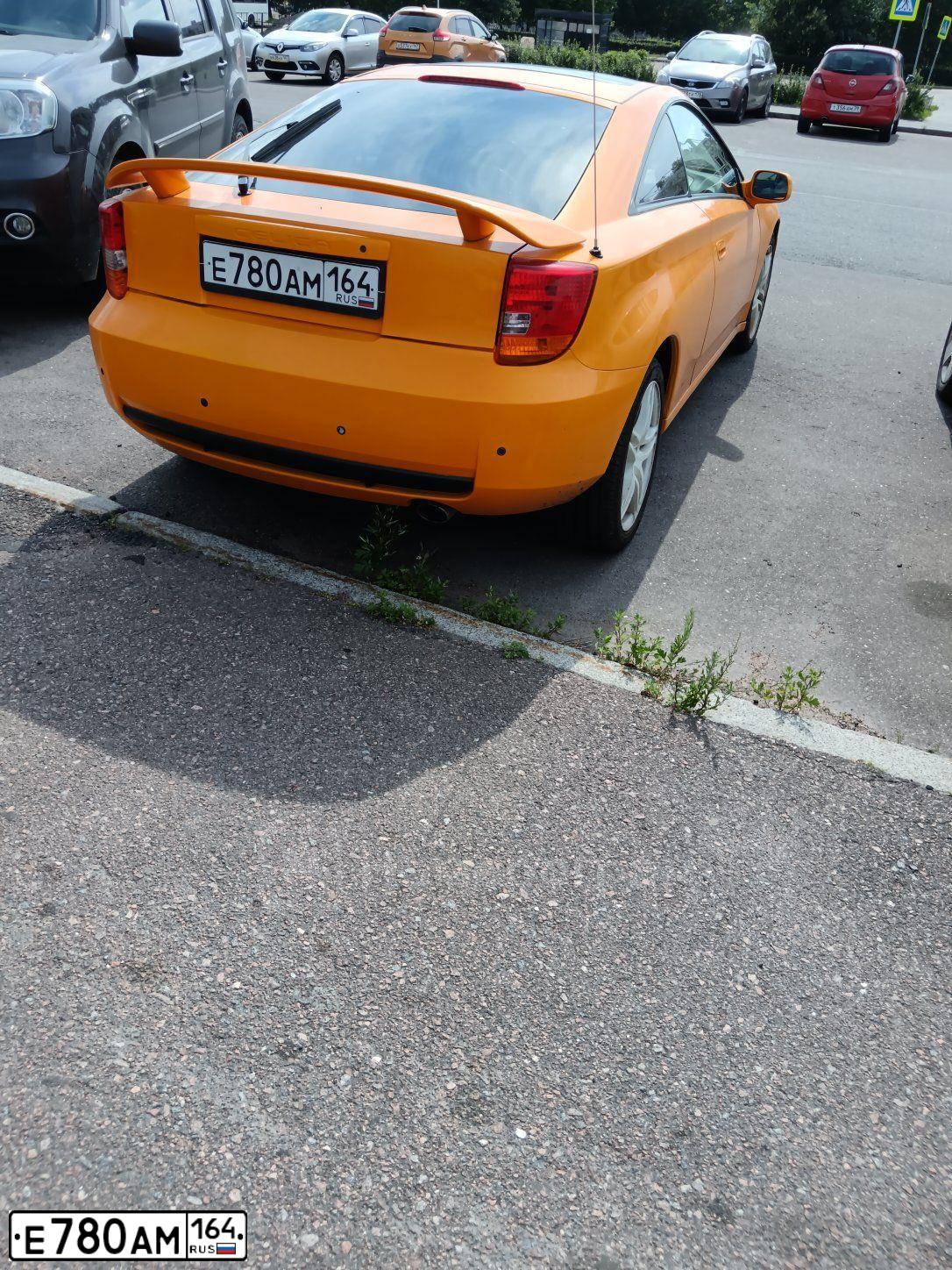 Фото автомобиля TOYOTA CELICA, 2001 — госномер У339ВУ71. Цвет: ЖЕЛТЫЙ