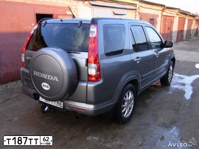 Фото автомобиля HONDA CR-V, 2006 — госномер Т187ТТ62. Цвет: ТЕМНО-СЕРЫЙ
