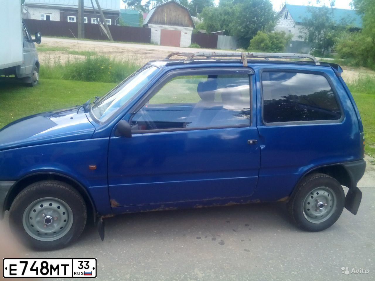 Фото автомобиля LADA OKA, 1999 — госномер О596ВВ550. Цвет: синий