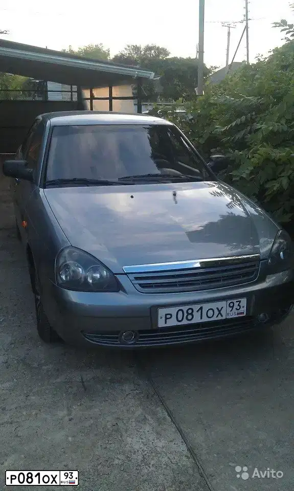 Фото автомобиля LADA 2170 PRIORA, 2008 — госномер О371СЕ123. Цвет: средний серо-зеленый металлик