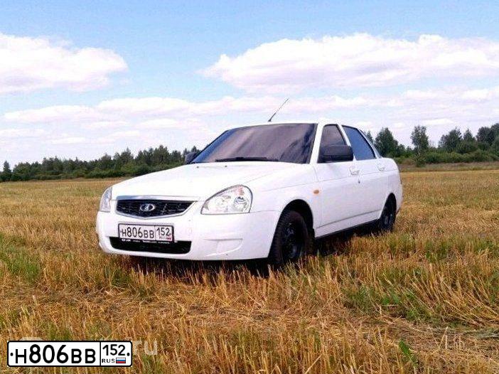 Фото автомобиля LADA 2170 PRIORA, 2014 — госномер В321КН09. Цвет: Белый