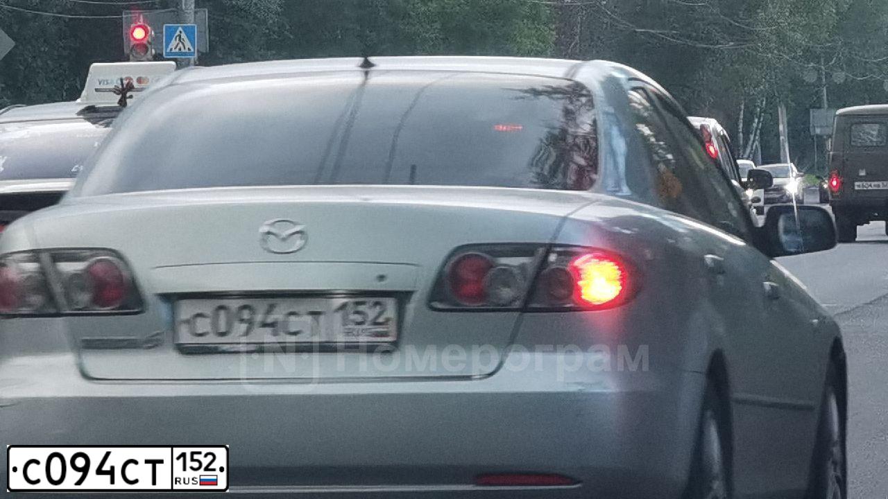 Фото автомобиля MAZDA 6, 2006 — госномер С094СТ152. Цвет: Серебристый