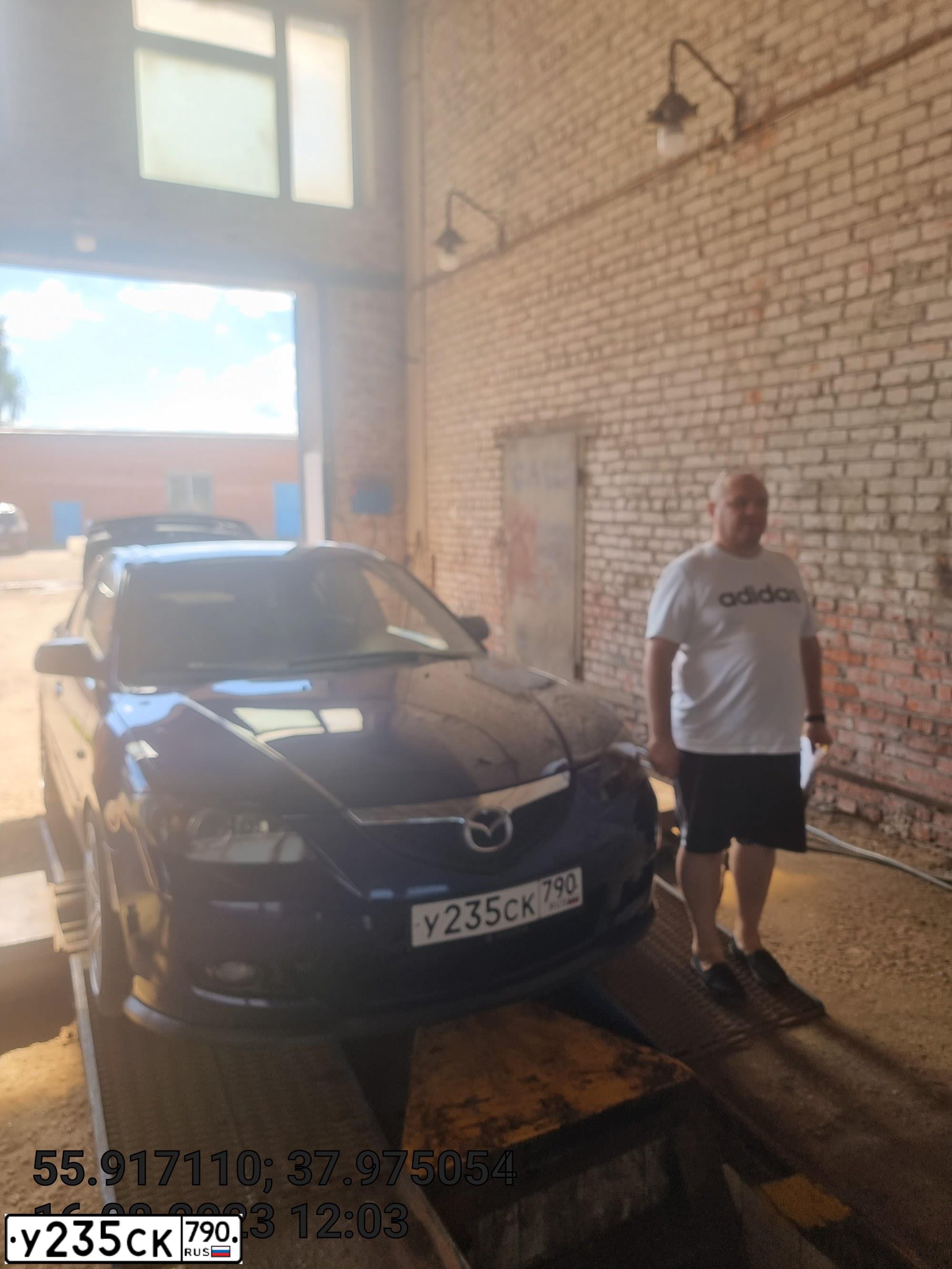 Фото автомобиля MAZDA 3, 2008 — госномер У235СК790. Цвет: СИНИЙ ТЕМНЫЙ