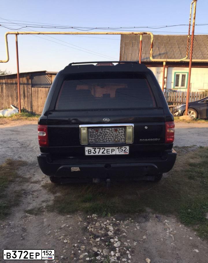 Фото автомобиля GREAT WALL SAFE, 2006 — госномер В372ЕР152. Цвет: ЧЕРНЫЙ