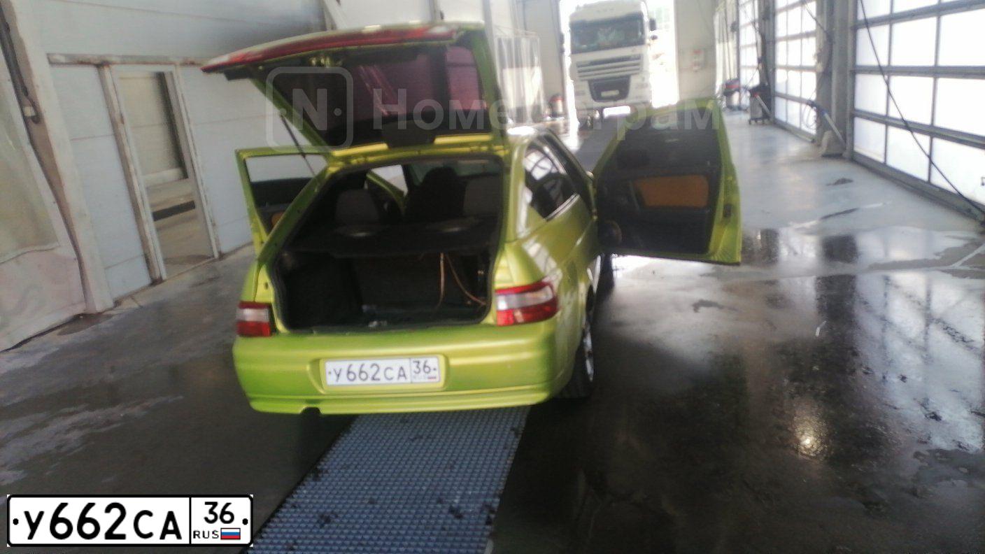 Фото автомобиля LADA 2112, 2007 — госномер К104МР136. Цвет: ЗЕЛЕНЫЙ