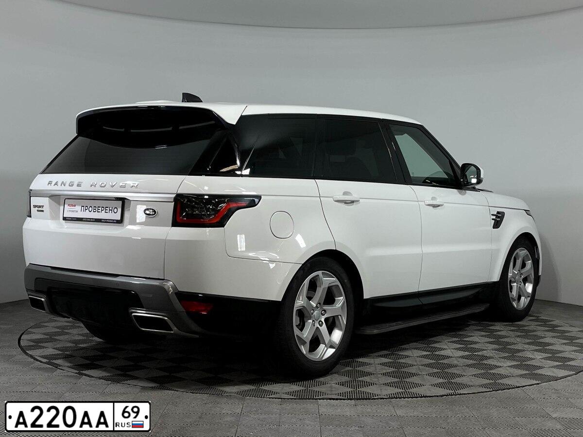 Фото автомобиля LANDROVER RANGE ROVER SPORT, 2018 — госномер А220АА69. Цвет: Белый