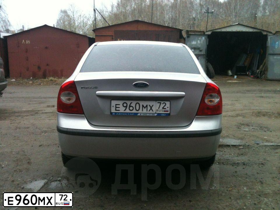 Фото автомобиля FORD FOCUS, 2006 — госномер Е960МХ72. Цвет: Серебристый