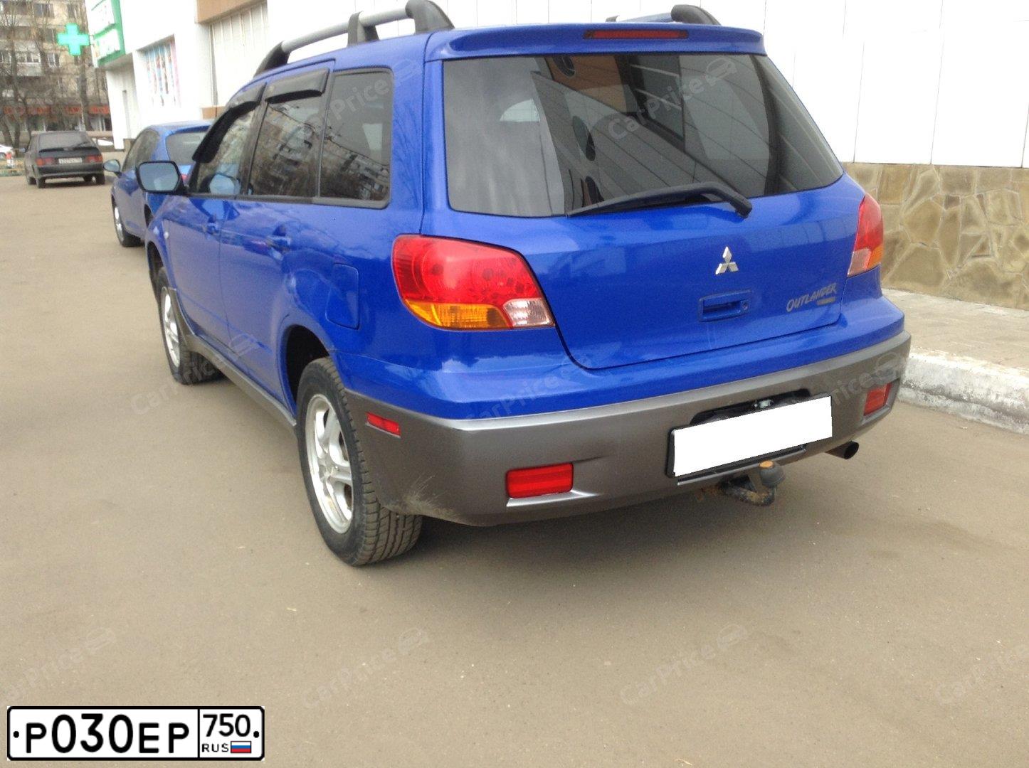 Фото автомобиля MITSUBISHI OUTLANDER, 2004 — госномер А849РТ797. Цвет: синий