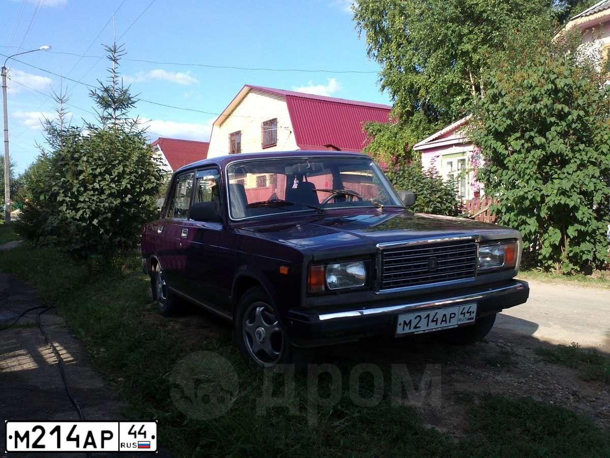 Фото автомобиля LADA 2107, 2004 — госномер М214АР44. Цвет: ФИОЛЕТОВЫЙ