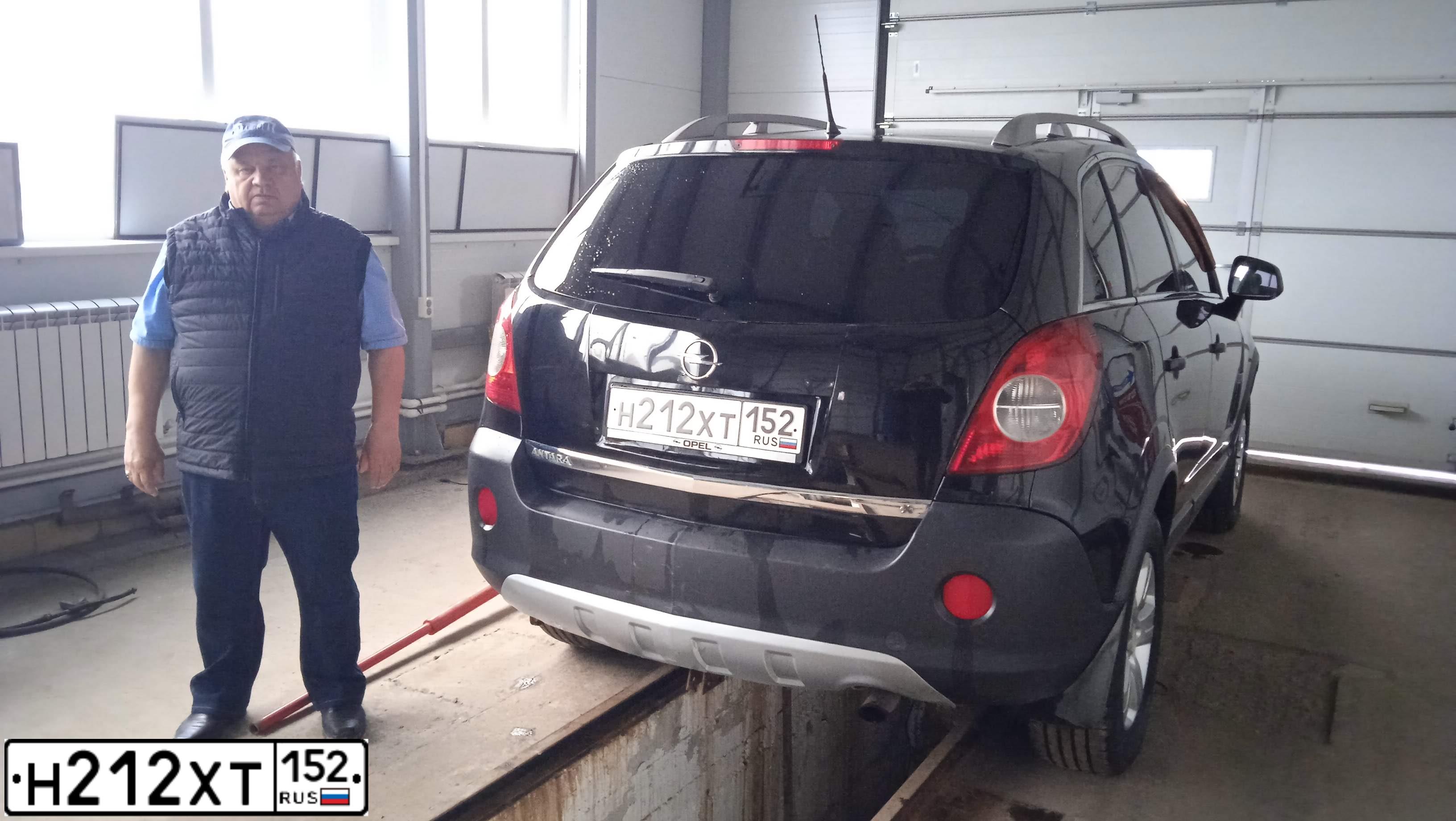 Фото автомобиля OPEL ANTARA, 2007 — госномер Н212ХТ152. Цвет: ЧЕРНЫЙ