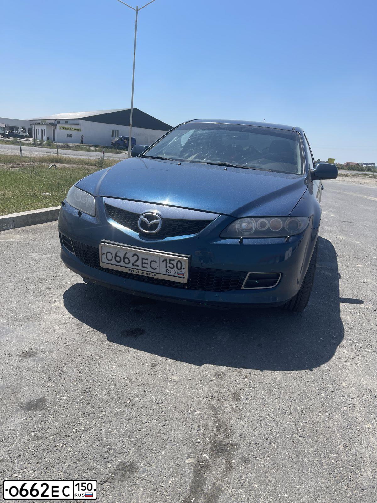 Фото автомобиля MAZDA 6, 2006 — госномер О662ЕС150. Цвет: Сине-зеленый