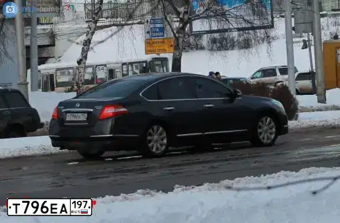 Фото автомобиля NISSAN TEANA, 2008 — госномер Т796ЕА197. Цвет: ФИОЛЕТОВЫЙ