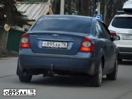 Фото автомобиля FORD D FOCUS, 2012 — госномер О777СО98. Цвет: ЧЕРНЫЙ