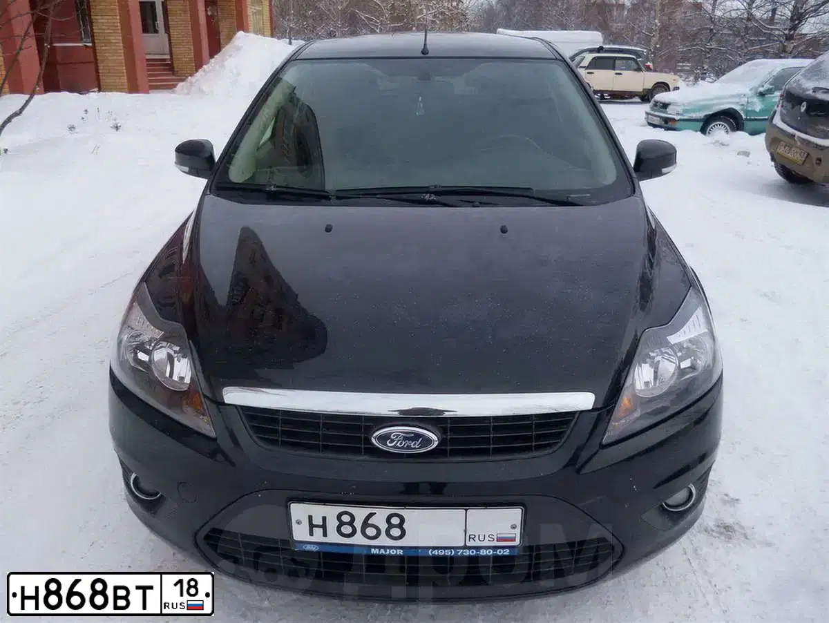Фото автомобиля MERCEDES C-KLASSE, 2008 — госномер Н868ВТ18. Цвет: ЧЕРНЫЙ