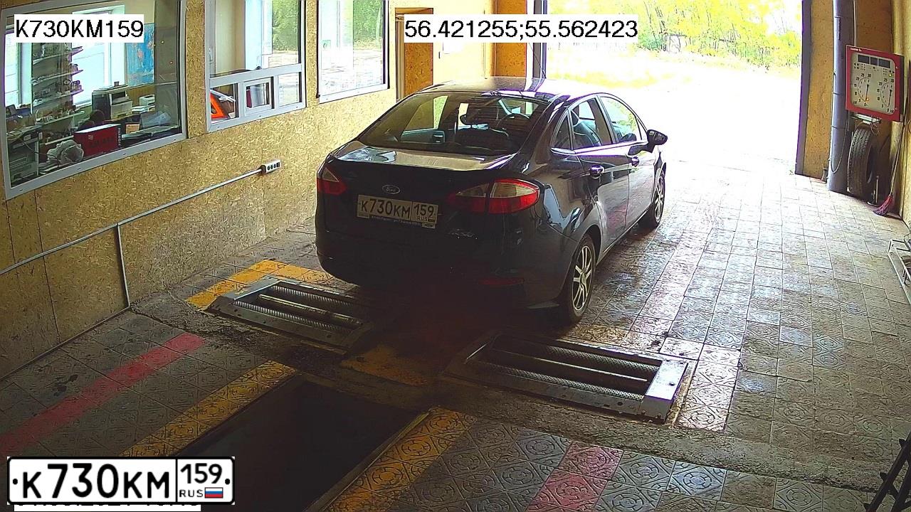 Фото автомобиля FORD FIESTA / ASPIRE, 2016 — госномер К730КМ159. Цвет: ЧЕРНЫЙ