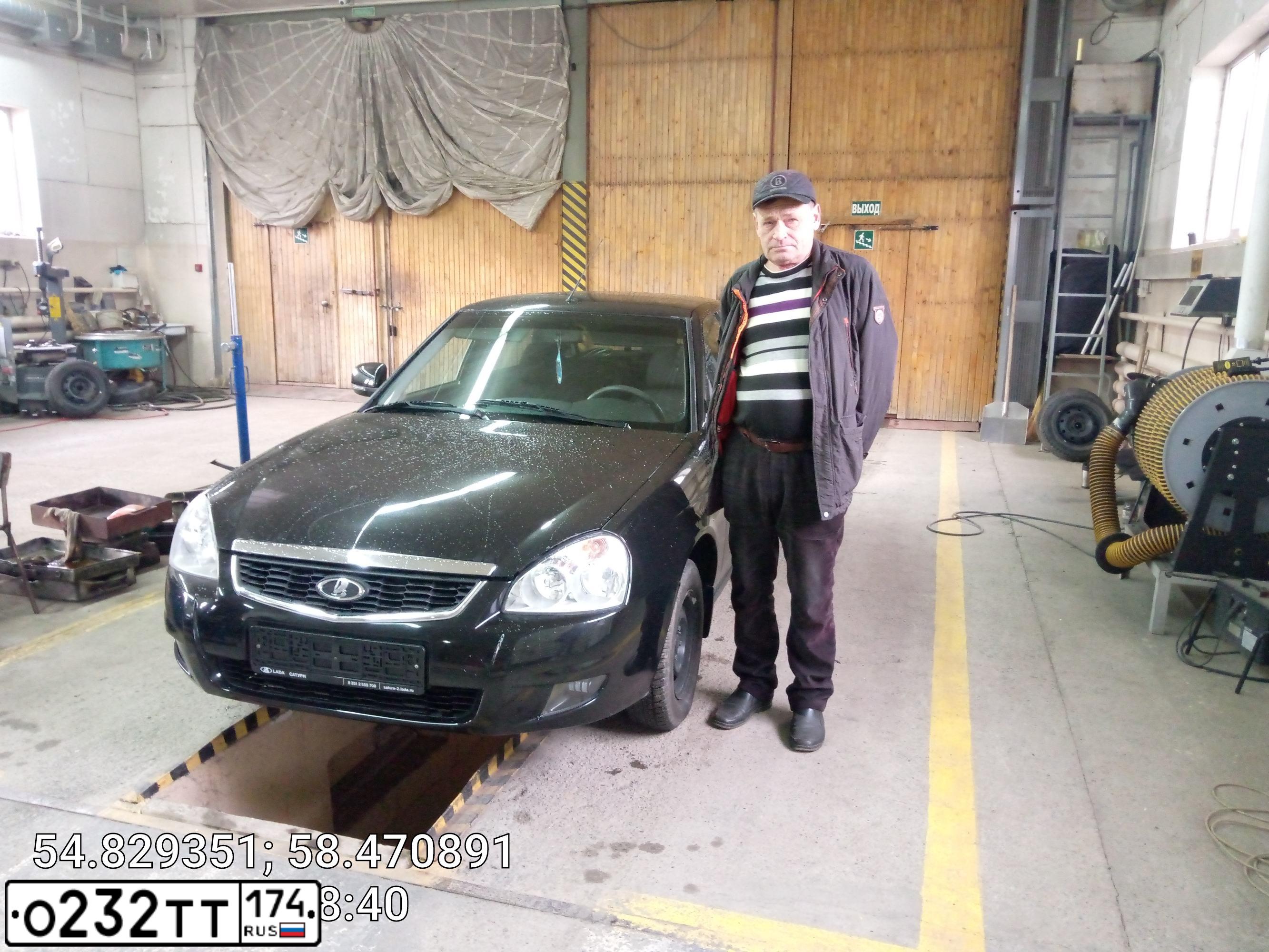 Фото автомобиля LADA 2170 PRIORA, 2016 — госномер Н748ВС774