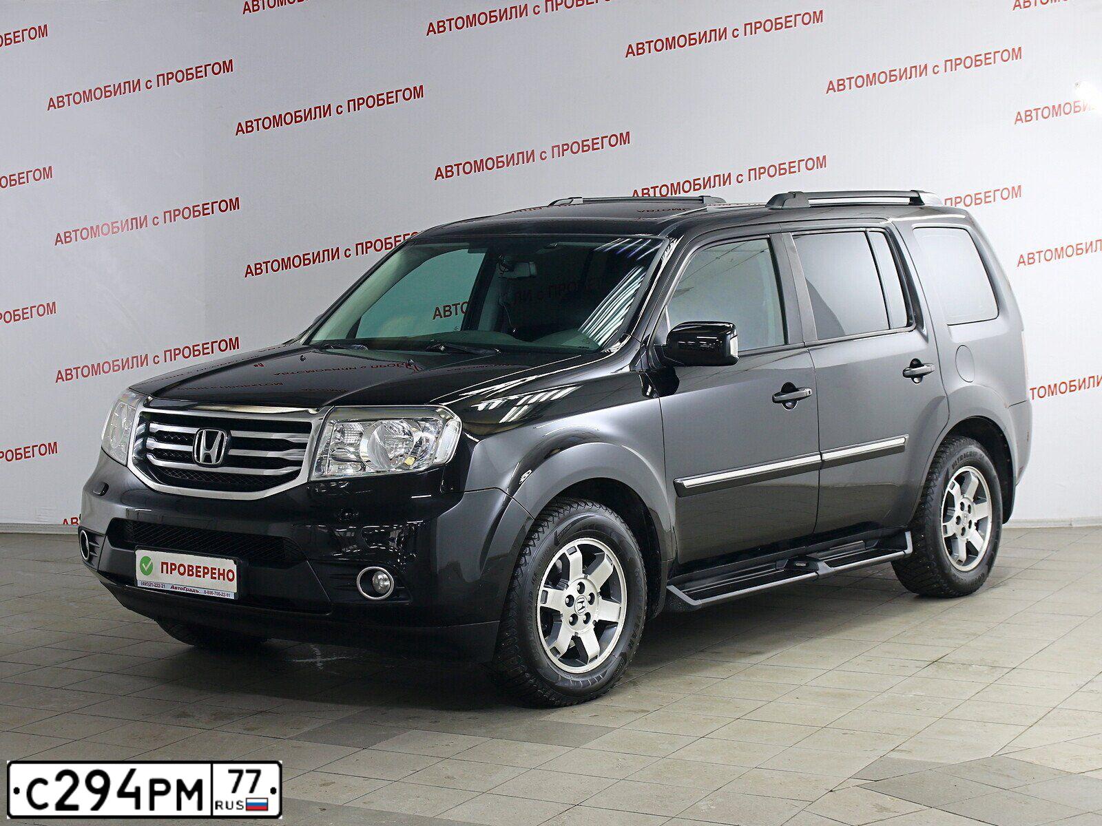 Фото автомобиля HONDA PILOT, 2013 — госномер С294РМ77. Цвет: ЧЕРНЫЙ
