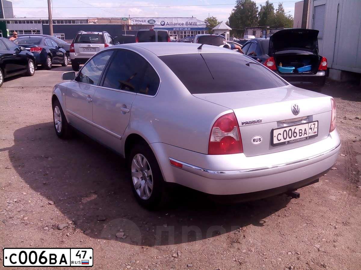 Фото автомобиля VOLKSWAGEN PASSAT, 2002 — госномер С006ВА47. Цвет: СЕРЕБРИСТЫЙ